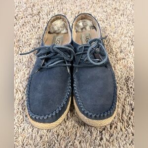 UGG Australia Blue Azin Leather Moccasins size 7